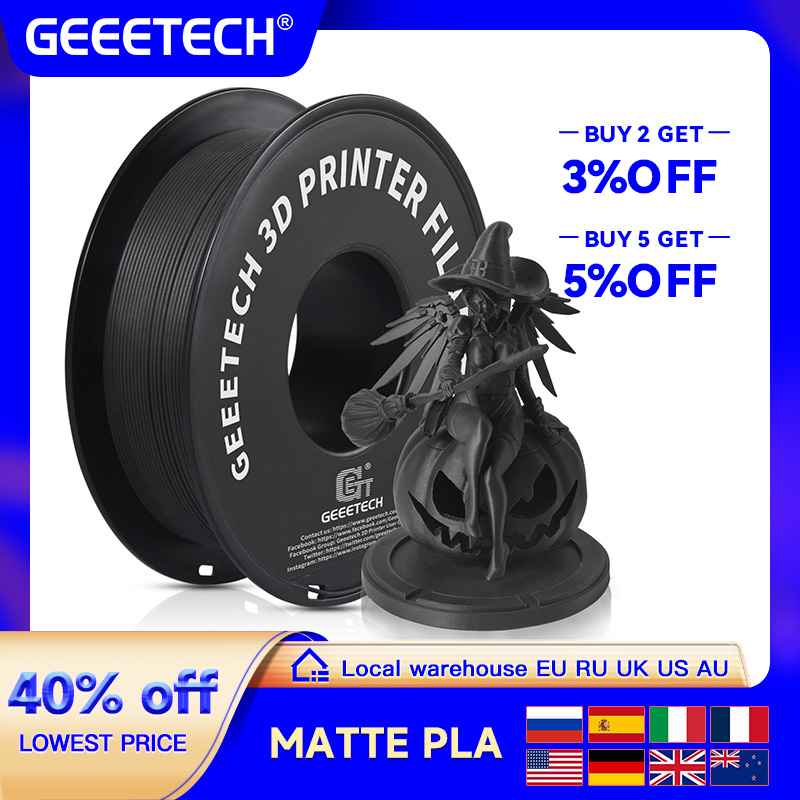 3D Printing Nylon - เส้นใยพลาสติก PLA แบบด้านสำหรับเครื่องพิมพ์ 3 มิติ Geeetech
