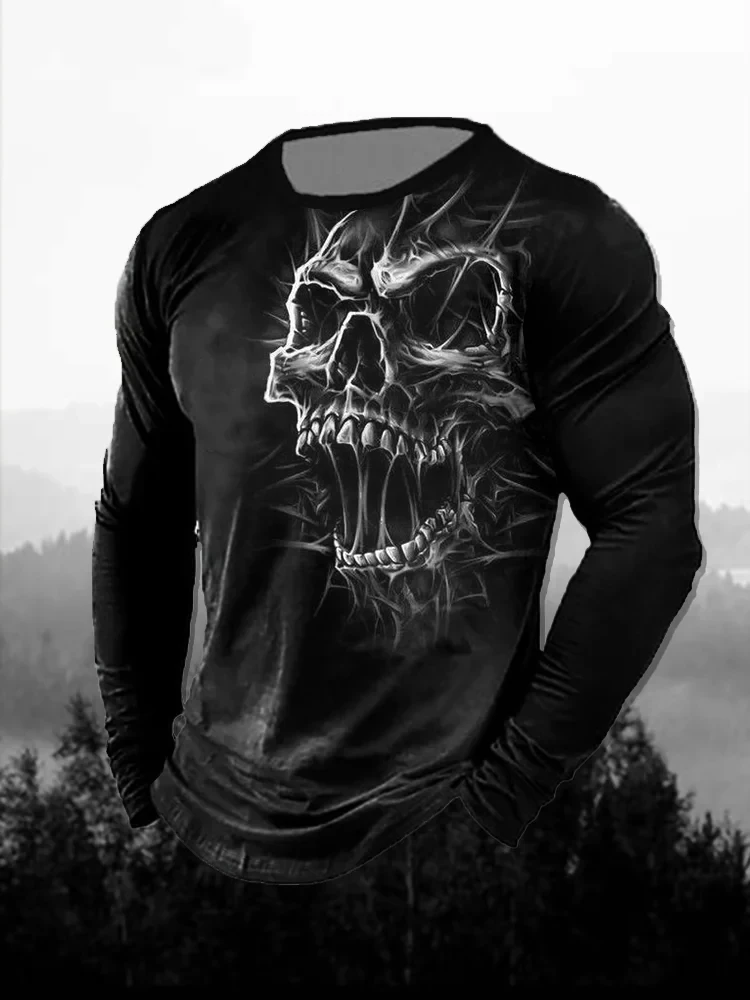 เสื้อยืดแขนยาวผู้ชาย ลายพิมพ์  - 3D Printing Custom บทวิจารณ์และราคา
