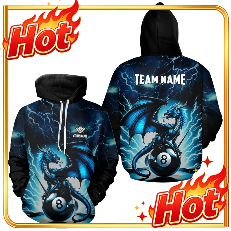 เสื้อฮู้ดลายกราฟิกบิลเลียดใหม่ - 3D Printing Custom บทวิจารณ์และราคา